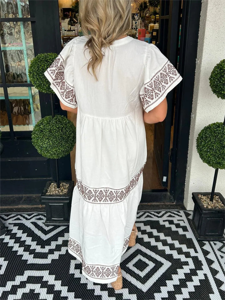 Zinnia | Effortless Chic Maxi Dress Bohemian Style for Summer