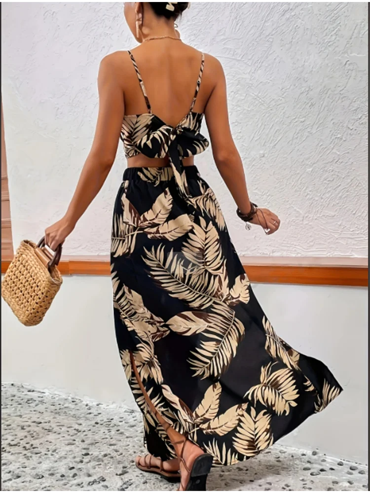 Vellora - Sleeveless Printed Summer Dress