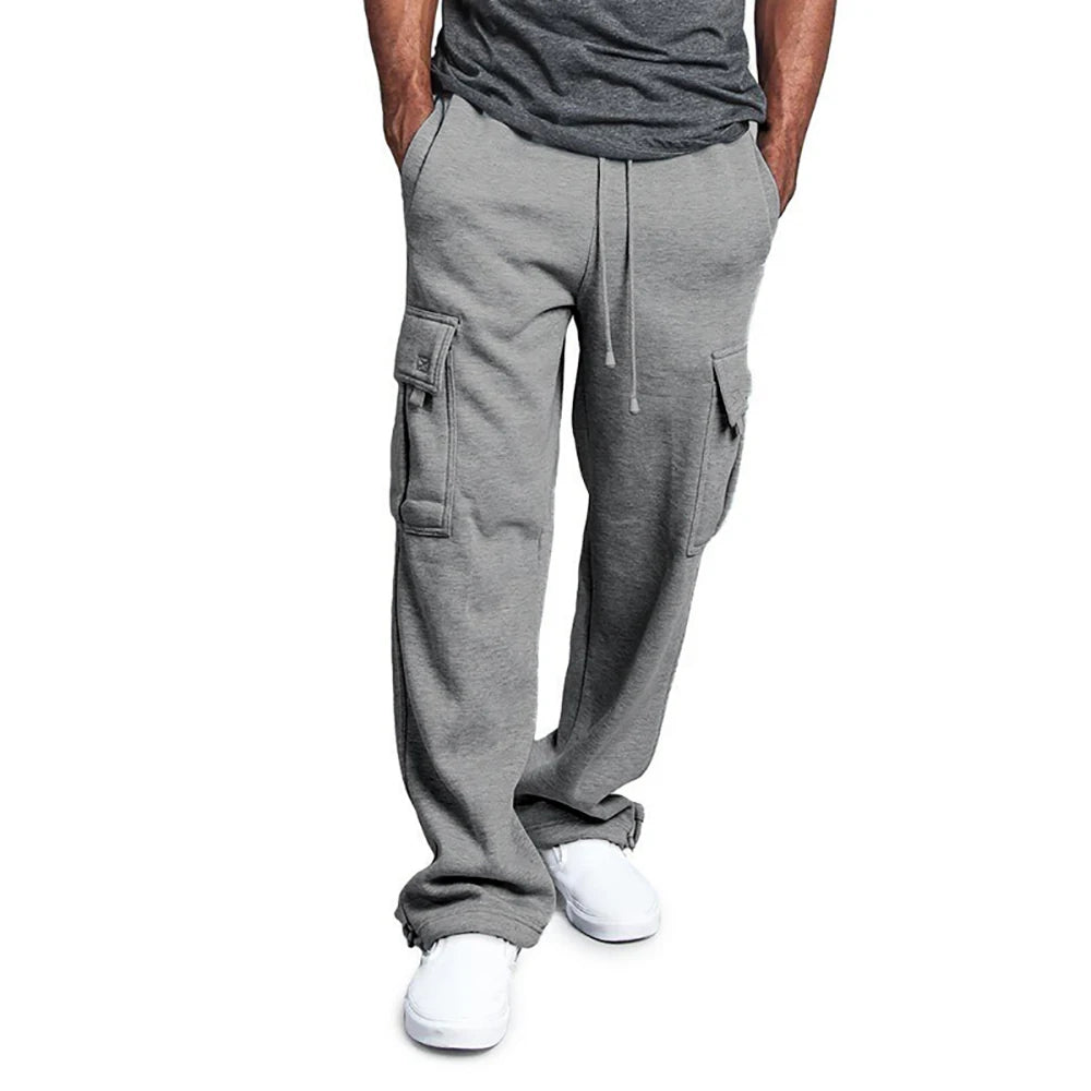 Alaric | Men's Straight Fit Joggers with Multi-Pockets